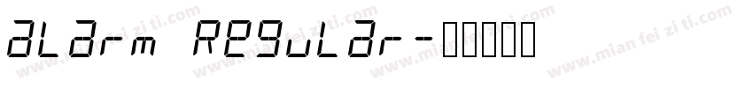 alarm Regular字体转换